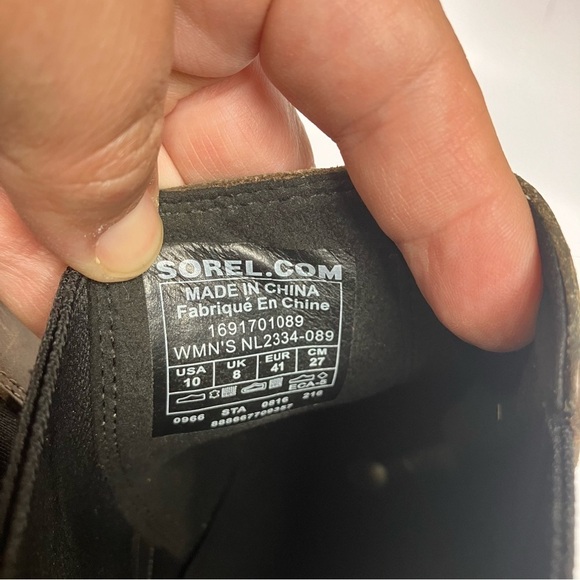 Sorel Lea Wedge Booties leather size 10 - Picture 7 of 10